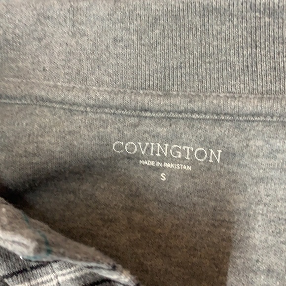 SzS Covington Gray Teal Stripe Polo - Picture 5 of 6